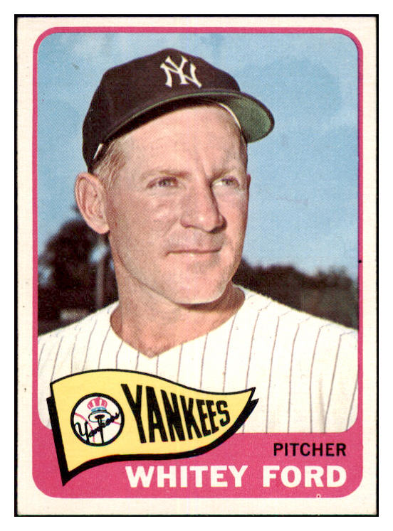 1965 Topps Baseball #330 Whitey Ford Yankees EX+/EX-MT 468156