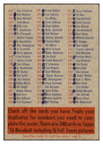 1956 Topps Baseball Checklist 2/4 EX-MT/NR-MT Marked 468188