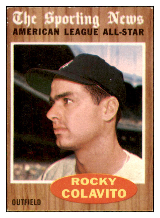 1962 Topps Baseball #472 Rocky Colavito A.S. Tigers EX 468208