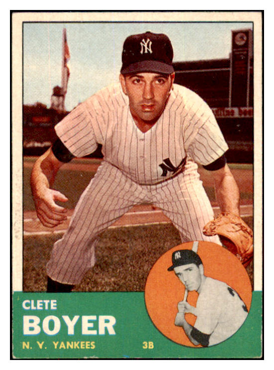 1963 Topps Baseball #361 Clete Boyer Yankees EX-MT 468241