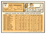 1963 Topps Baseball #078 Marv Throneberry Mets EX-MT 468242