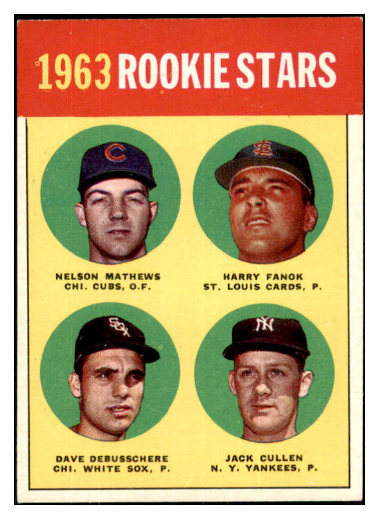 1963 Topps Baseball #054 Dave DeBusschere White Sox EX-MT 468245
