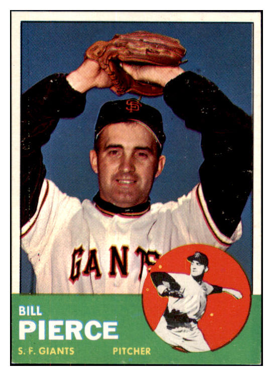 1963 Topps Baseball #050 Billy Pierce Giants EX 468249