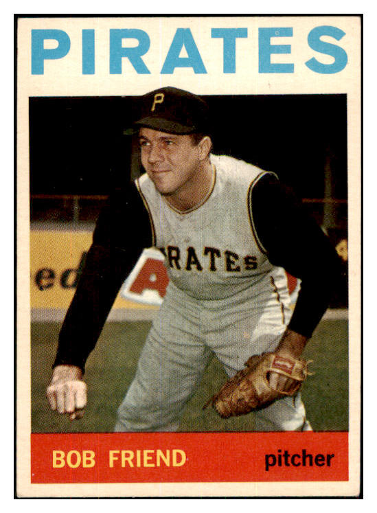1964 Topps Baseball #020 Bob Friend Pirates EX 468262