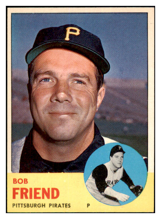 1963 Topps Baseball #450 Bob Friend Pirates NR-MT 468282