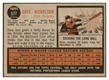 1962 Topps Baseball #577 Dave Nicholson Orioles NR-MT 468303