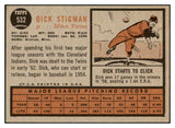 1962 Topps Baseball #532 Dick Stigman Twins NR-MT 468311