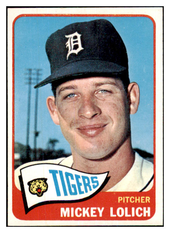 1965 Topps Baseball #335 Mickey Lolich Tigers NR-MT 468323