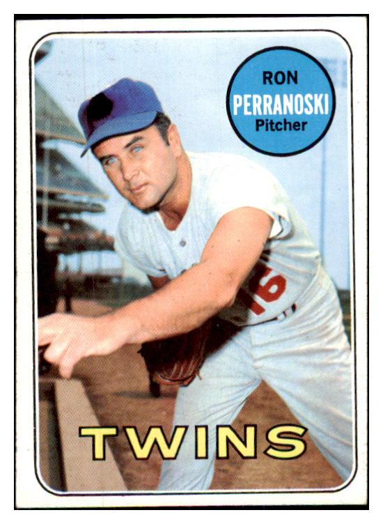1969 Topps Baseball #077 Ron Perranoski Twins NR-MT 468363