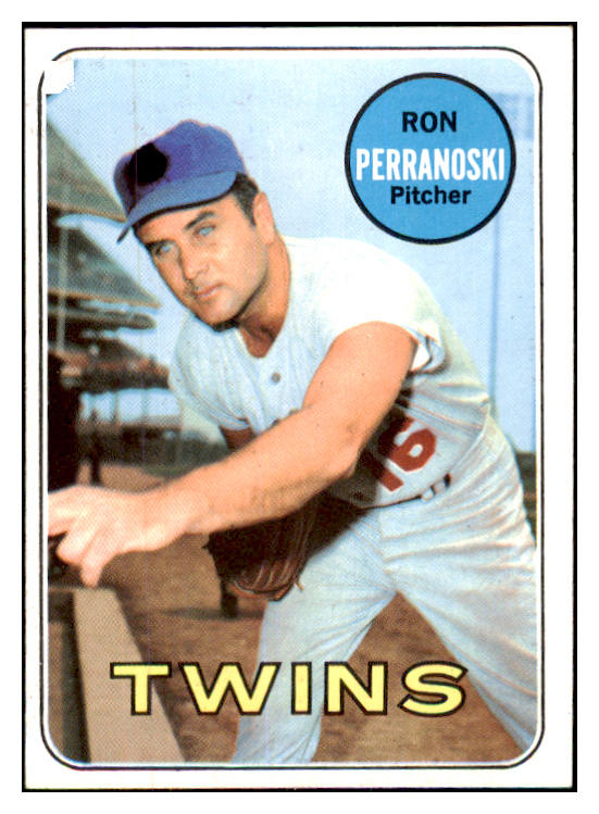 1969 Topps Baseball #077 Ron Perranoski Twins NR-MT 468372
