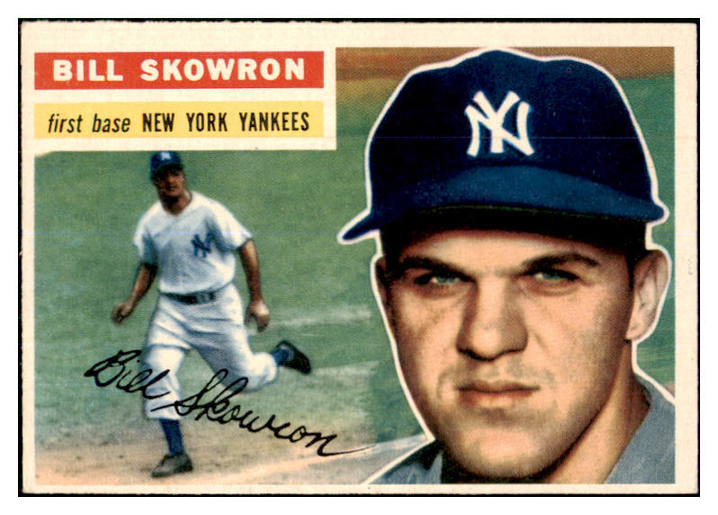 1956 Topps Baseball #061 Bill Skowron Yankees NR-MT Gray 468381