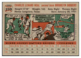 1956 Topps Baseball #299 Charlie Neal Dodgers EX 468382