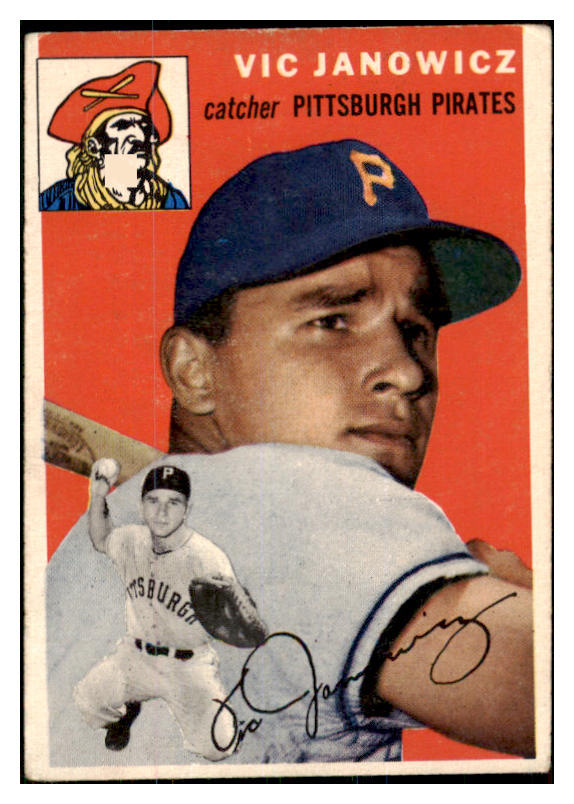 1954 Topps Baseball #016 Vic Janowicz Pirates VG-EX 468400