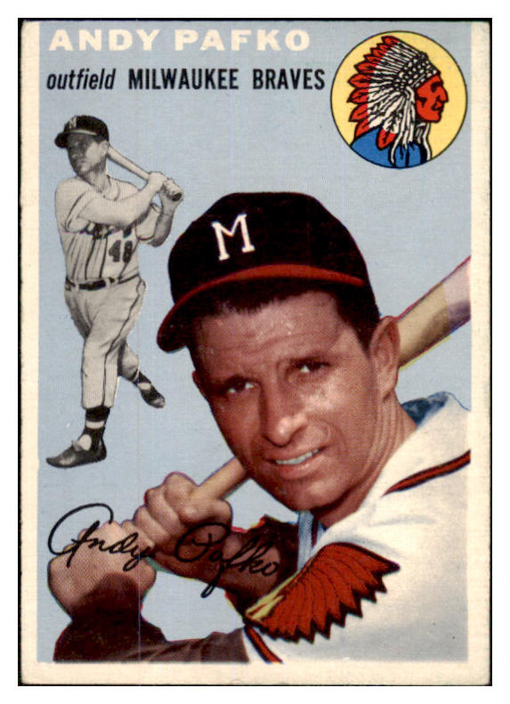 1954 Topps Baseball #079 Andy Pafko Braves EX 468402