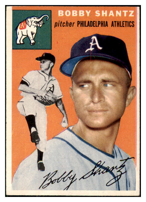 1954 Topps Baseball #021 Bobby Shantz A's EX-MT 468405