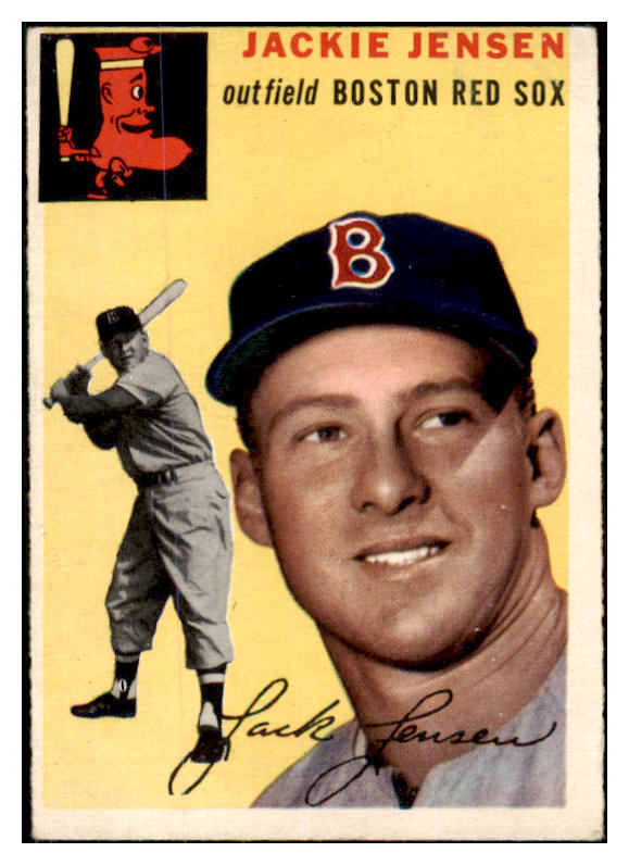 1954 Topps Baseball #080 Jackie Jensen Red Sox VG-EX 468416