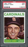 1964 Topps Baseball #357 Charlie James Cardinals PSA 7 NM 468464