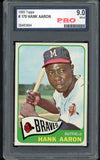 1965 Topps Baseball #170 Hank Aaron Braves PGS 9 MINT 468466