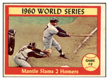 1961 Topps Baseball #307 World Series Game 2 Mickey Mantle EX+/EX-MT 468609