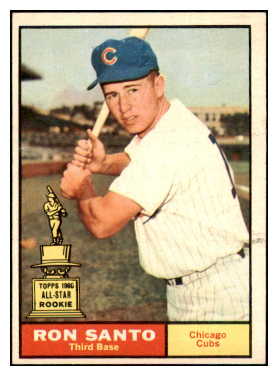 1961 Topps Baseball #035 Ron Santo Cubs EX-MT 468613