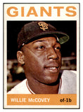 1964 Topps Baseball #350 Willie McCovey Giants EX 468646
