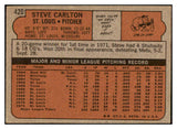 1972 Topps Baseball #420 Steve Carlton Cardinals EX-MT 468669