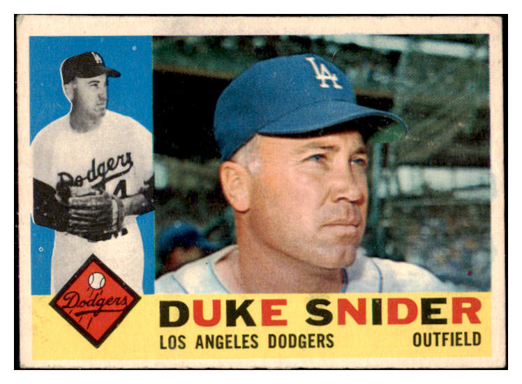 1960 Topps Baseball #493 Duke Snider Dodgers VG-EX 468700
