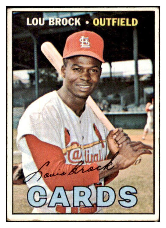 1967 Topps Baseball #285 Lou Brock Cardinals VG-EX 468704