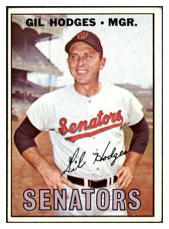 1967 Topps Baseball #228 Gil Hodges Senators EX 468707
