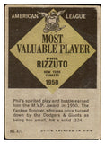 1961 Topps Baseball #471 Phil Rizzuto MVP Yankees Good 468716