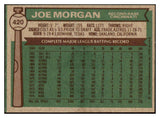 1976 Topps Baseball #420 Joe Morgan Reds EX-MT 468768