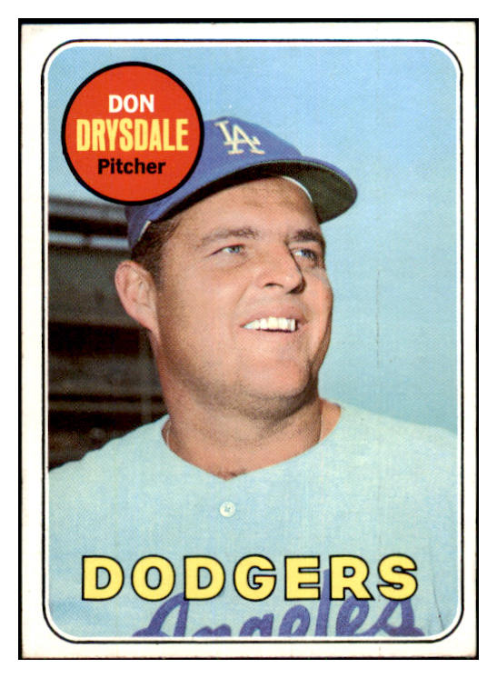 1969 Topps Baseball #400 Don Drysdale Dodges EX 468776