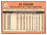 1969 Topps Baseball #410 Al Kaline Tigers EX+/EX-MT 468779