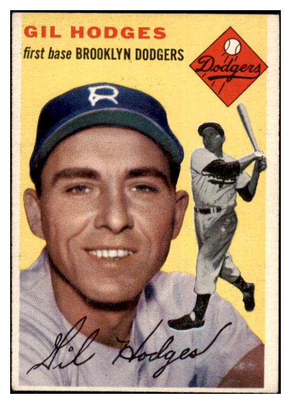 1954 Topps Baseball #102 Gil Hodges Dodgers VG-EX 468795