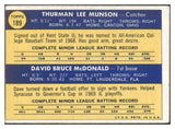 1970 Topps Baseball #189 Thurman Munson Yankees EX 468811