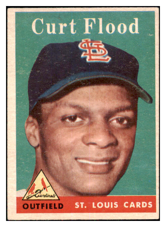 1958 Topps Baseball #464 Curt Flood Cardinals EX 468827