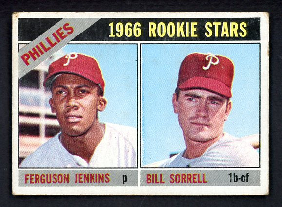 1966 Topps Baseball #254 Fergie Jenkins Phillies VG-EX 468833