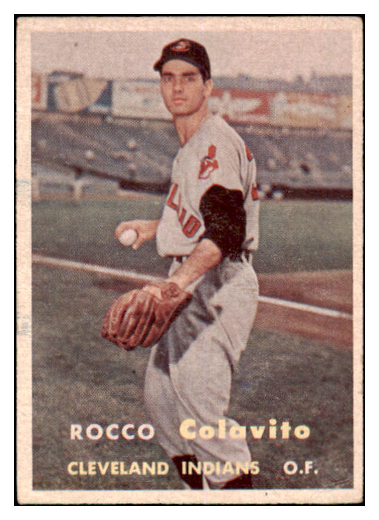 1957 Topps Baseball #212 Rocky Colavito Indians VG-EX 468835