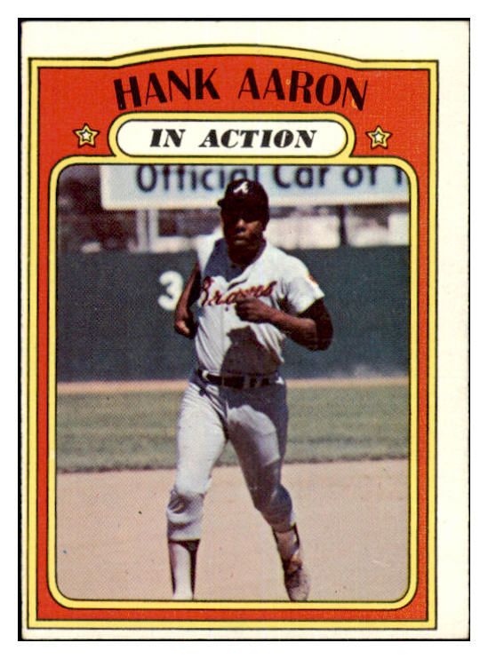 1972 Topps Baseball #300 Hank Aaron IA Braves EX-MT 468857