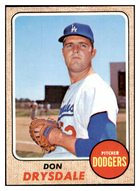 1968 Topps Baseball #145 Don Drysdale Dodgers EX-MT 468875