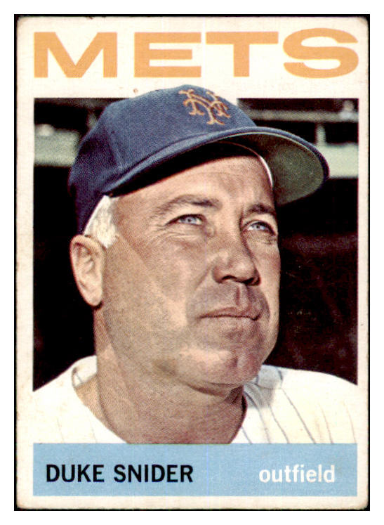 1964 Topps Baseball #155 Duke Snider Mets VG/VG-EX 468904