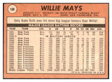 1969 Topps Baseball #190 Willie Mays Giants VG-EX 468929