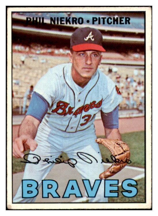 1967 Topps Baseball #456 Phil Niekro Braves VG-EX 468941