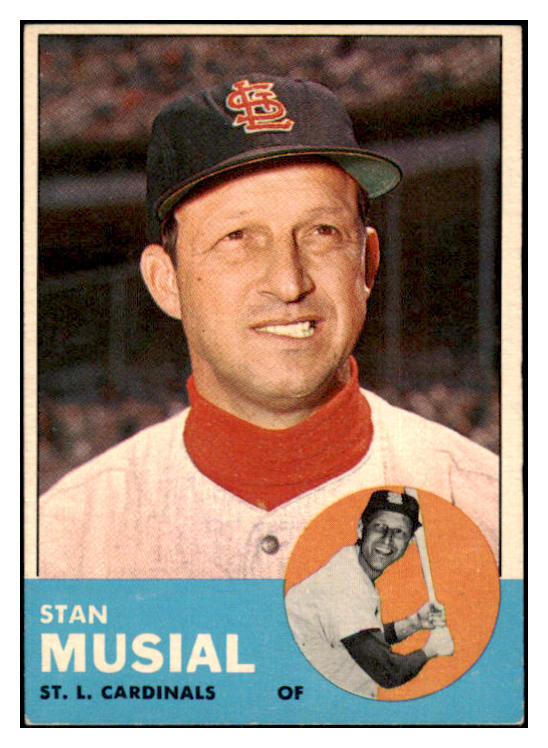 1963 Topps Baseball #250 Stan Musial Cardinals EX 468945