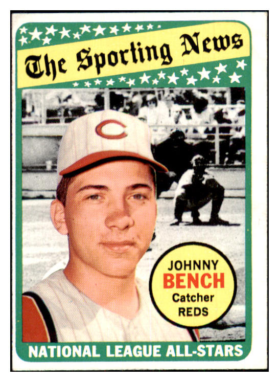 1969 Topps Baseball #430 Johnny Bench A.S. Reds EX+/EX-MT oc 468947