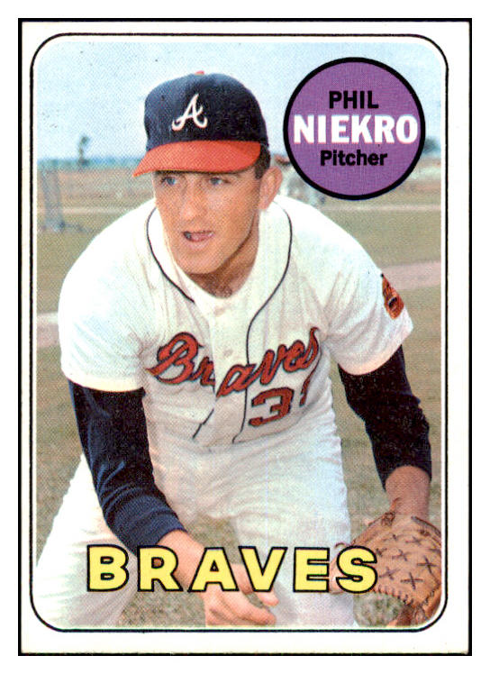 1969 Topps Baseball #355 Phil Niekro Braves EX-MT 468950