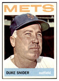 1964 Topps Baseball #155 Duke Snider Mets EX-MT/NR-MT 468973