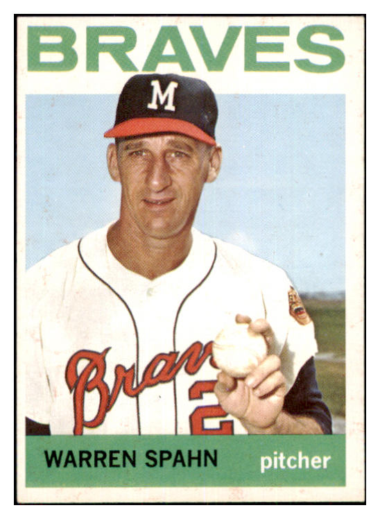 1964 Topps Baseball #400 Warren Spahn Braves EX-MT 468979
