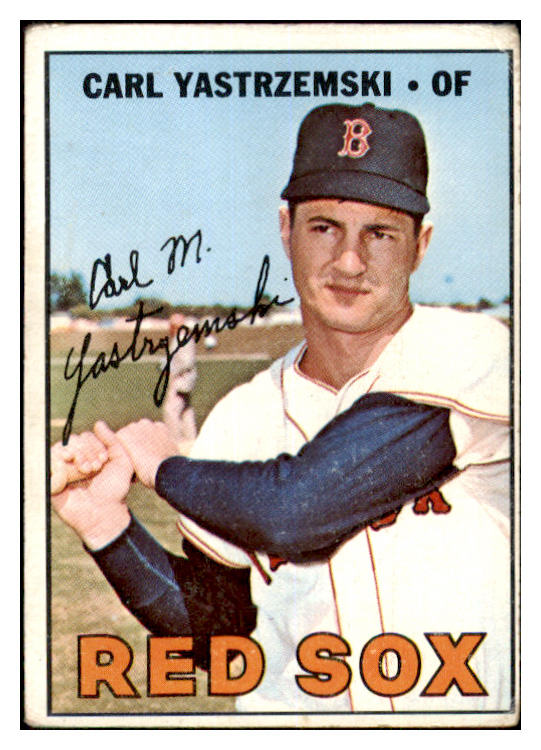 1967 Topps Baseball #355 Carl Yastrzemski Red Sox VG 468988