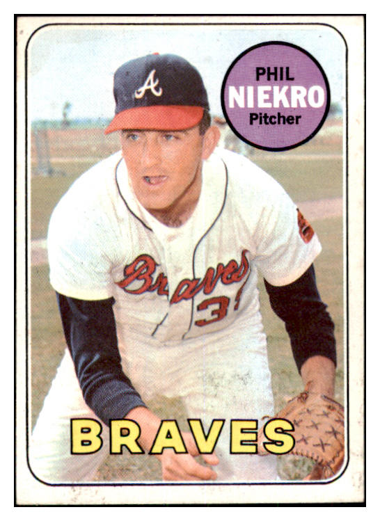 1969 Topps Baseball #355 Phil Niekro Braves EX 468995